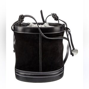 STAUD Black Bucket Shoulder Bag